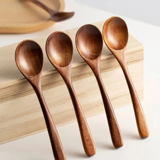 4-Piece Premium Wooden Eating Spoons Hypersku