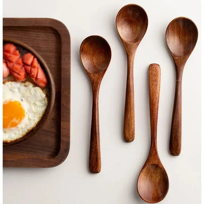 4-Piece Premium Wooden Eating Spoons Hypersku